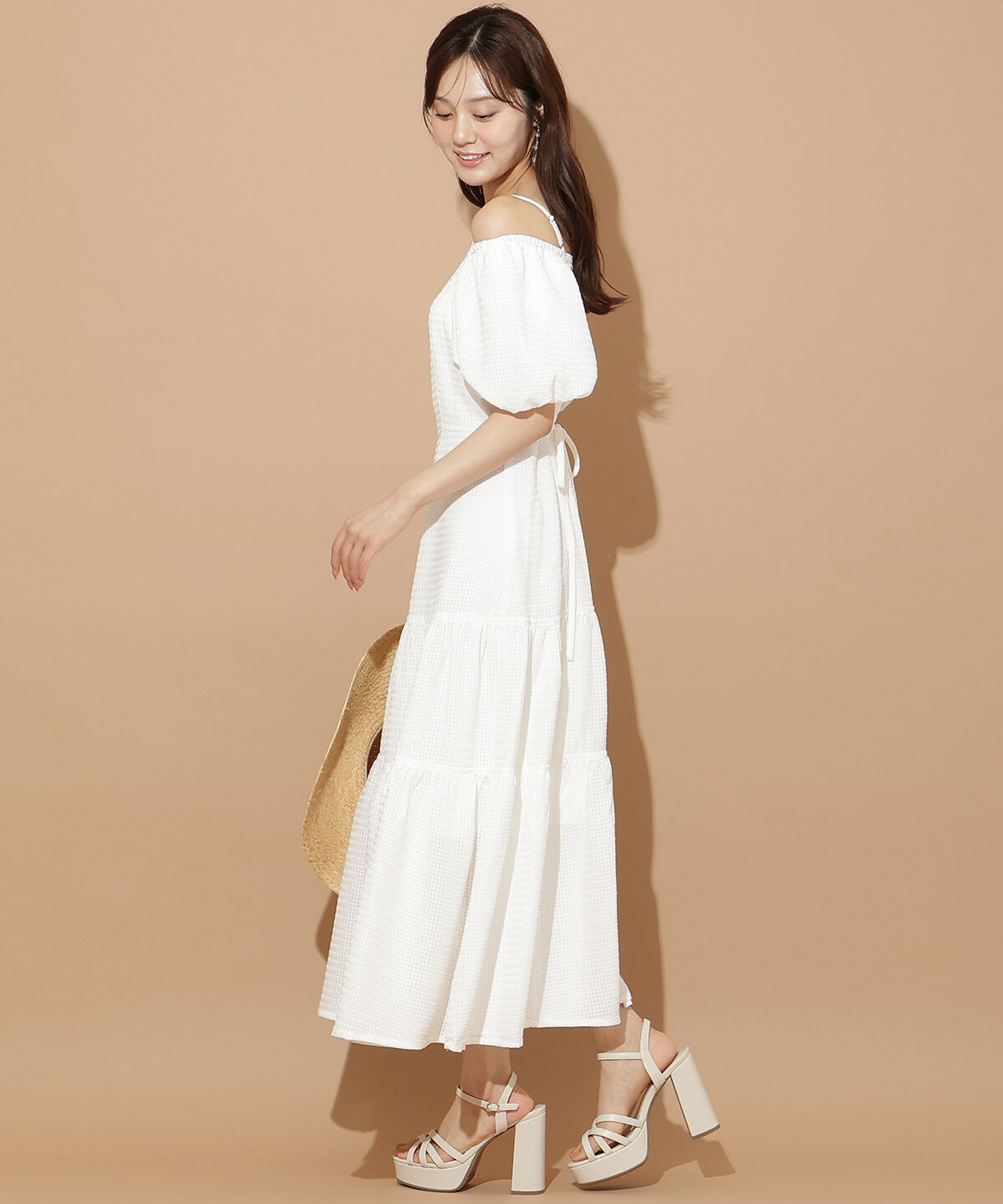 WILLSELECTION「バルーンスリーブティアードワンピース」|ワンピース|