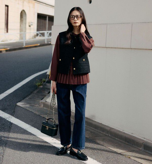 UNITED ARROWS green label relaxing「［size SHORTあり］スソ プリーツ シャツ マシンウォッシャブル 吸水速乾」|シャツ・ブラウス|