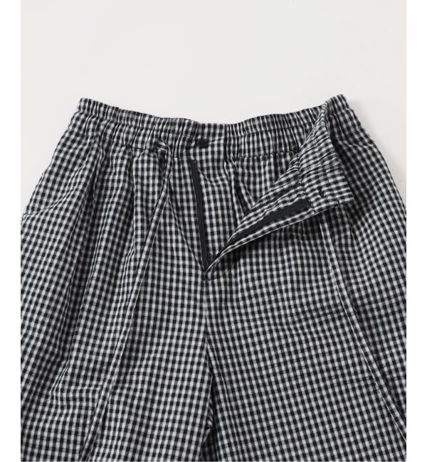 OUTDOOR PRODUCTS Usual Things「追加 コットンサッカーチェックイージーパンツ セットアップ対応」|スラックス|