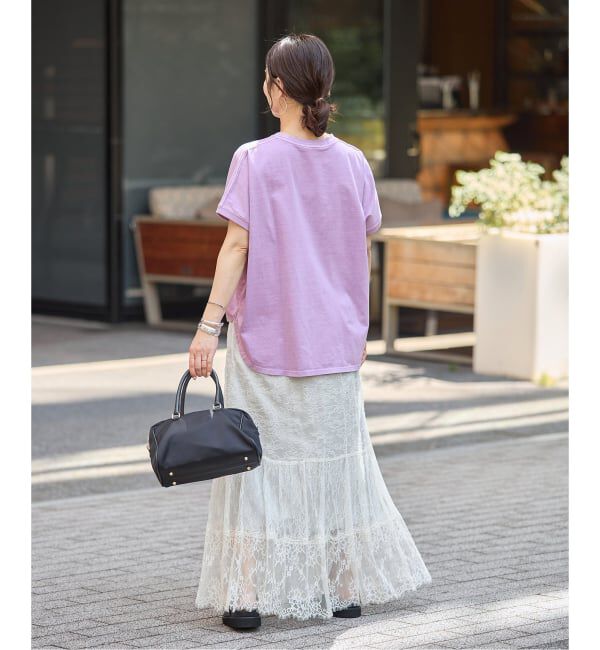 JOURNAL STANDARD「ピグメントロゴサークルヘム プルオーバー」|Tシャツ・カットソー|