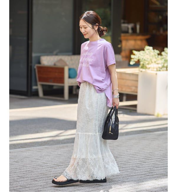 JOURNAL STANDARD「ピグメントロゴサークルヘム プルオーバー」|Tシャツ・カットソー|