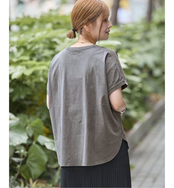 JOURNAL STANDARD「ピグメントロゴサークルヘム プルオーバー」|Tシャツ・カットソー|