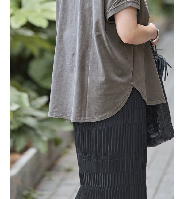 JOURNAL STANDARD「ピグメントロゴサークルヘム プルオーバー」|Tシャツ・カットソー|