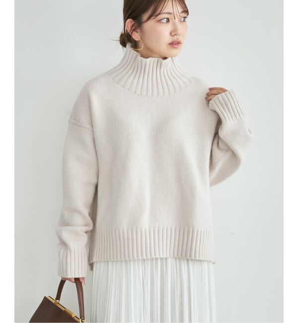 NOBLE「《予約》ウールカシミヤタートルネックプルオーバー」|ニット・セーター|