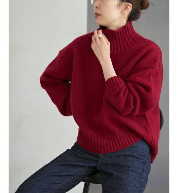 NOBLE「《予約》ウールカシミヤタートルネックプルオーバー」|ニット・セーター|