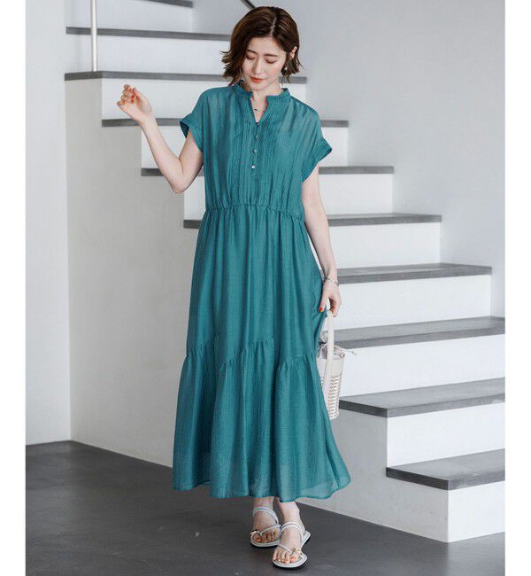 23区「【WEB&一部店舗限定】シアーワッシャー レース ワンピース」|ワンピース|