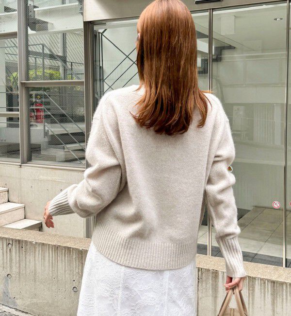 NOLLEY'S「へアリーラメボートネックプルオーバー」|ニット・セーター|