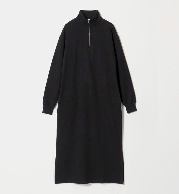 UNITED ARROWS「＜SLOANE＞ジップ ワンピース」|Tシャツ・カットソー|BLACK