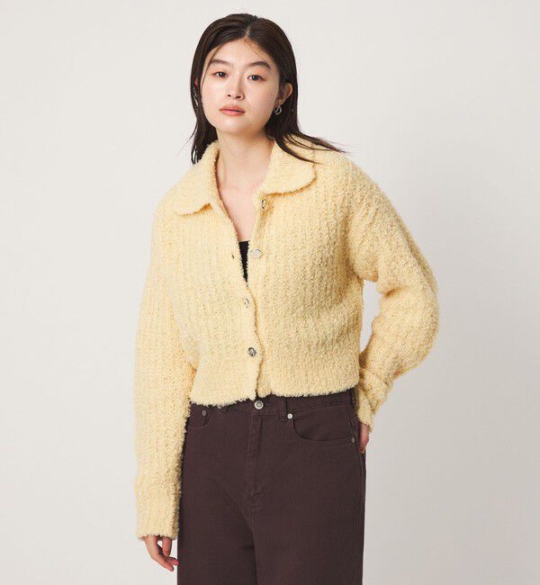 UNITED ARROWS green label relaxing「＜GLR_MINE＞フェザー ニット カーディガン」|カーディガン|