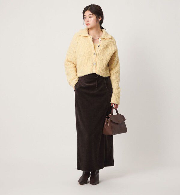 UNITED ARROWS green label relaxing「＜GLR_MINE＞フェザー ニット カーディガン」|カーディガン|