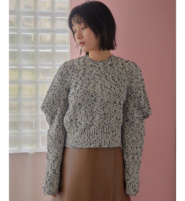 EMMEL REFINES「＜EMMEL REFINES＞EM タックインスリーブ 2WAY ニット」|ニット・セーター|