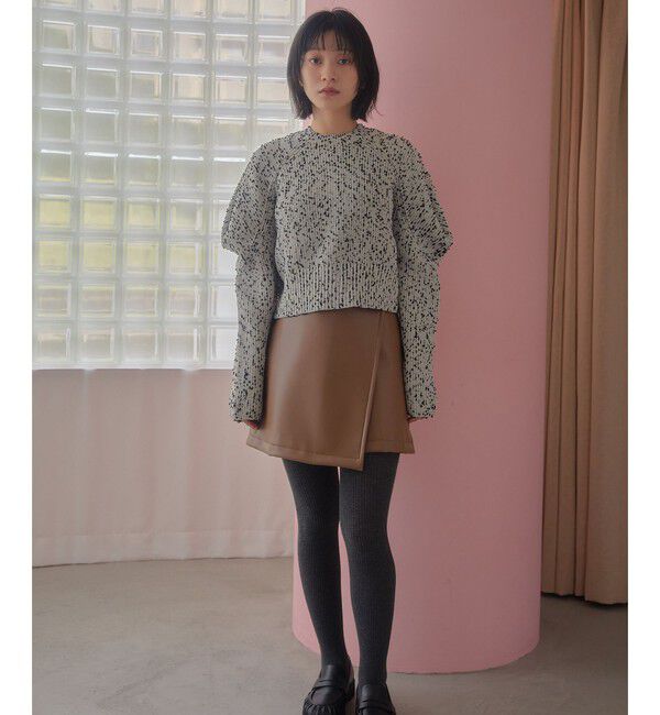 EMMEL REFINES「＜EMMEL REFINES＞EM タックインスリーブ 2WAY ニット」|ニット・セーター|