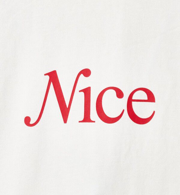 NICE WEATHER「＜NICE WEATHER＞NICE ロゴ ロング スリーブTシャツ」|Tシャツ・カットソー|