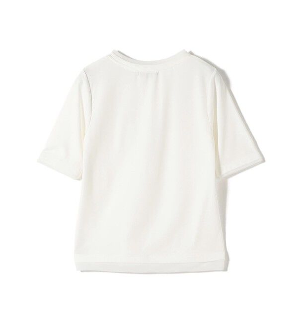 SHIPS for women「コットン キュプラ シアー コンビ TEE」|Tシャツ・カットソー|
