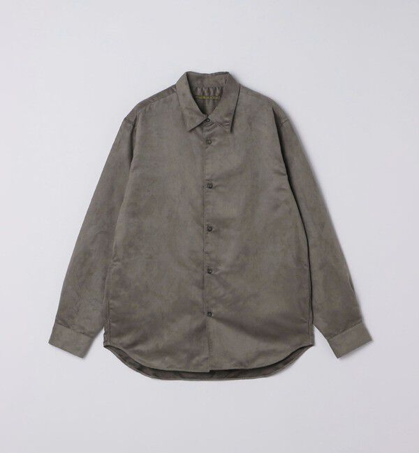 SHIPS「BENCH MARKING SHIRTS: ポリエステル フェイクスエード シャツ」|シャツ・ブラウス|