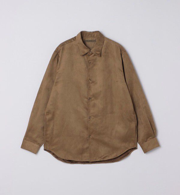 SHIPS「BENCH MARKING SHIRTS: ポリエステル フェイクスエード シャツ」|シャツ・ブラウス|