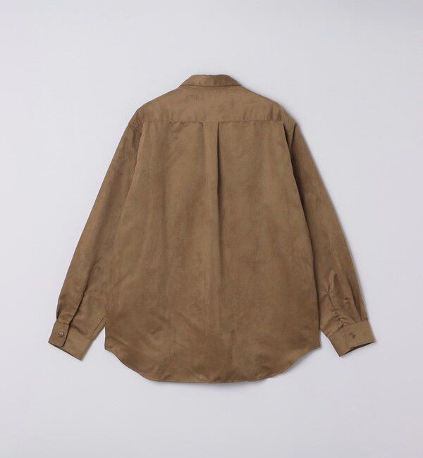SHIPS「BENCH MARKING SHIRTS: ポリエステル フェイクスエード シャツ」|シャツ・ブラウス|