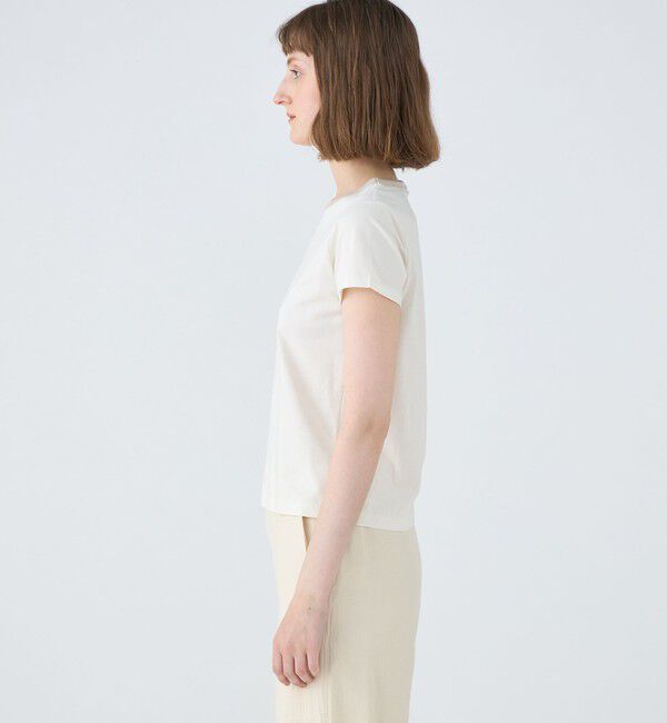 MACPHEE「【WEB限定】コットンジャージー トリムTシャツ」|Tシャツ・カットソー|