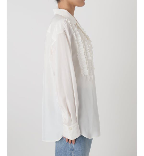 IENA「《一部店舗限定》フリルシャツ」|シャツ・ブラウス|