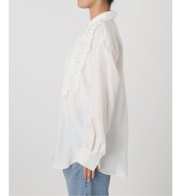 IENA「《一部店舗限定》フリルシャツ」|シャツ・ブラウス|