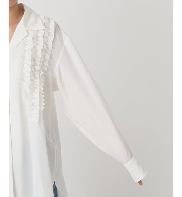 IENA「《一部店舗限定》フリルシャツ」|シャツ・ブラウス|