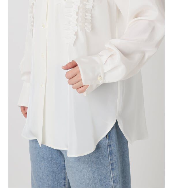 IENA「《一部店舗限定》フリルシャツ」|シャツ・ブラウス|