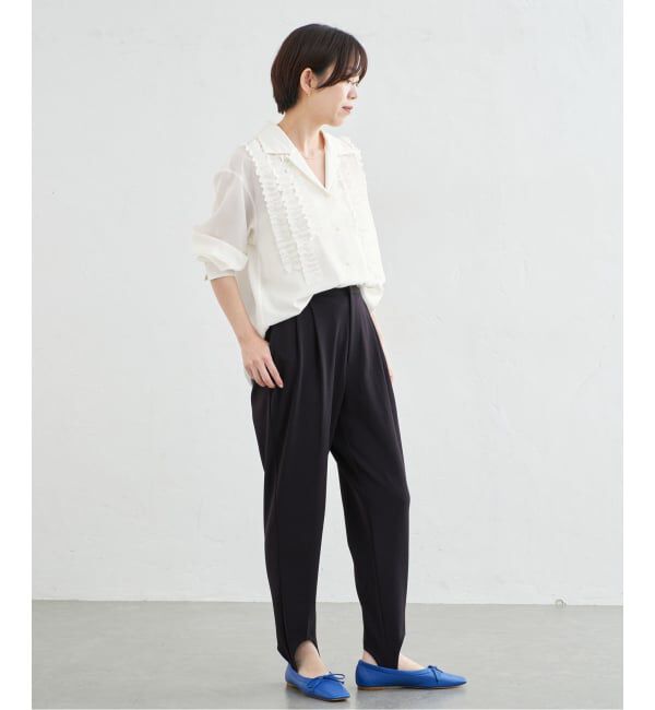 IENA「《一部店舗限定》フリルシャツ」|シャツ・ブラウス|