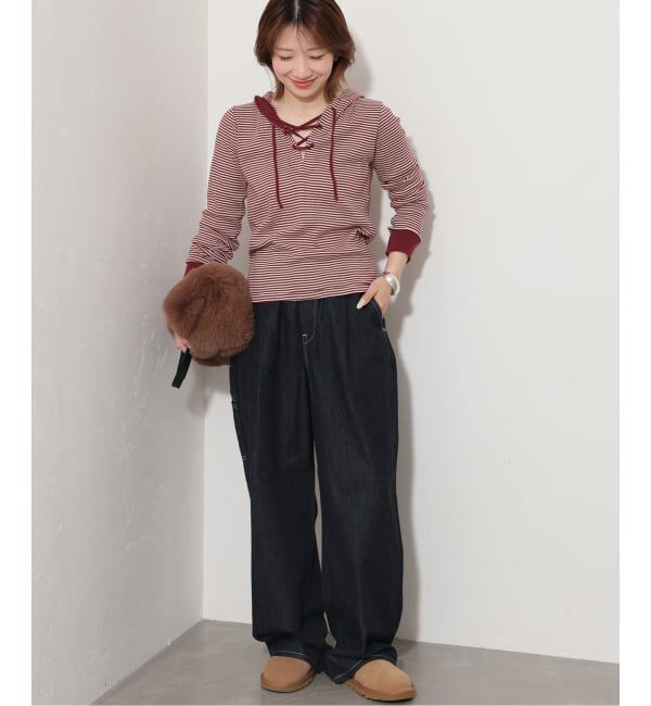 JOURNAL STANDARD relume「別注【MILLER/ミラー】 レースアップフードプルオーバー」|Tシャツ・カットソー|