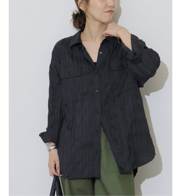 JOURNAL STANDARD relume「ワッシャーオーバーサイズシャツ」|シャツ・ブラウス|ブラック