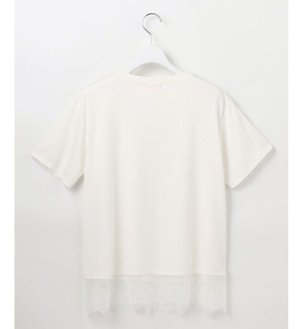 ANY SIS「裾レース半袖Ｔシャツ」|Tシャツ・カットソー|
