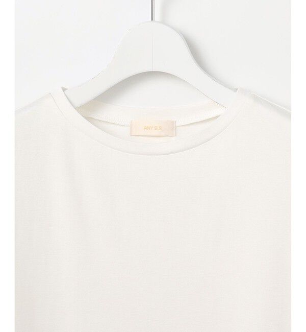 ANY SIS「裾レース半袖Ｔシャツ」|Tシャツ・カットソー|