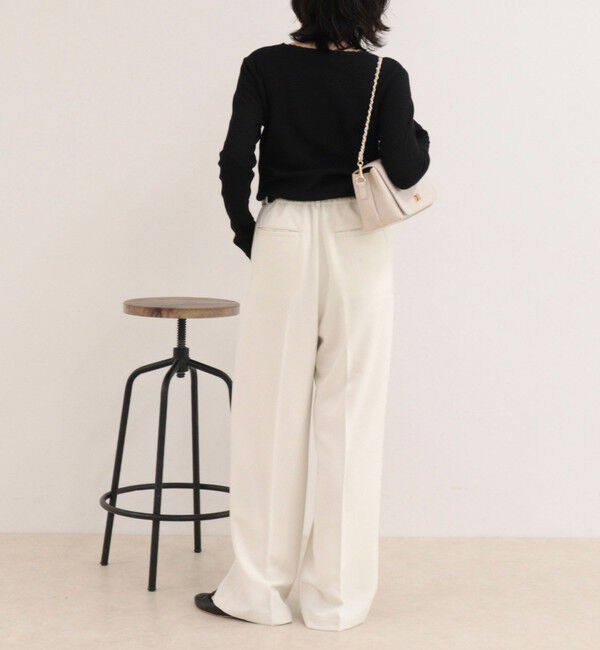 fredy emue「【4サイズ展開】とろみWarmタックスラックス」|スラックス|