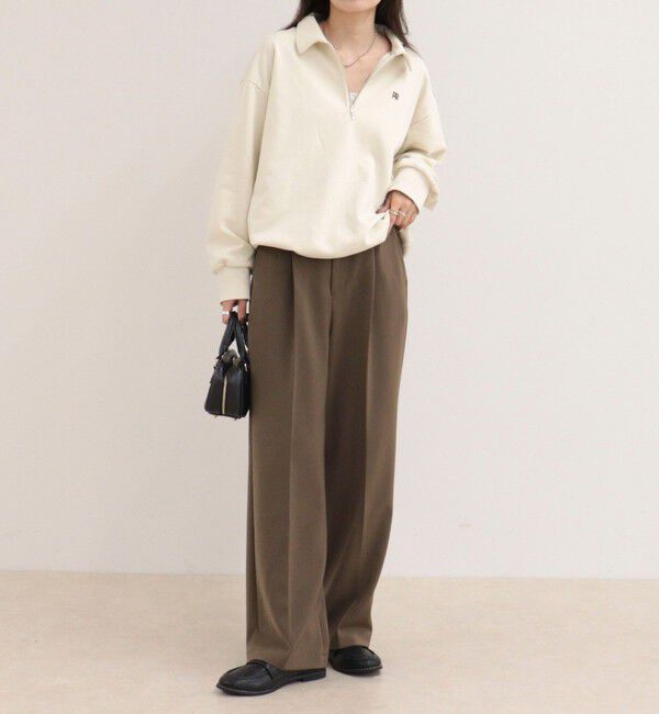 fredy emue「【4サイズ展開】とろみWarmタックスラックス」|スラックス|