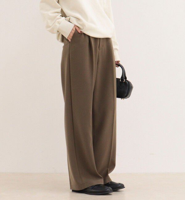 fredy emue「【4サイズ展開】とろみWarmタックスラックス」|スラックス|