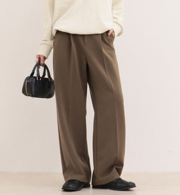 fredy emue「【4サイズ展開】とろみWarmタックスラックス」|スラックス|