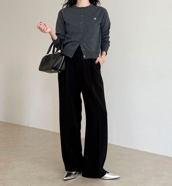 fredy emue「【4サイズ展開】とろみWarmタックスラックス」|スラックス|