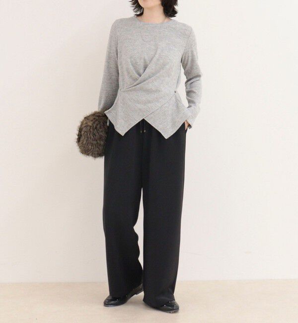 fredy emue「【リピーター続出！/4サイズ展開】とろみWarmストレートイージーパンツ」|チノ|