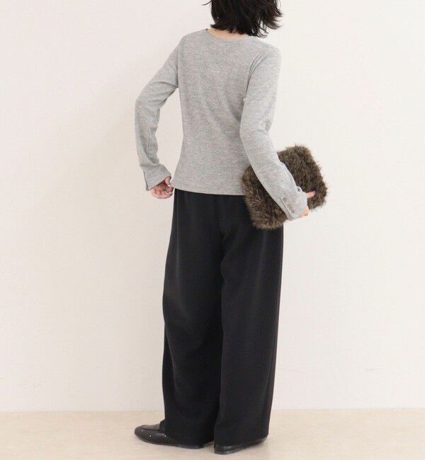 fredy emue「【リピーター続出！/4サイズ展開】とろみWarmストレートイージーパンツ」|チノ|
