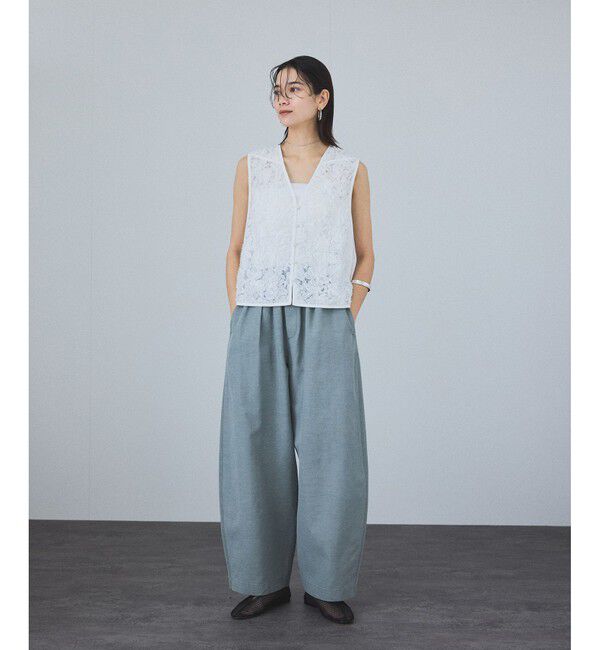SALON adam et rope'「【追加】コットンリブカップ付きベアキャミ3」|キャミソール|