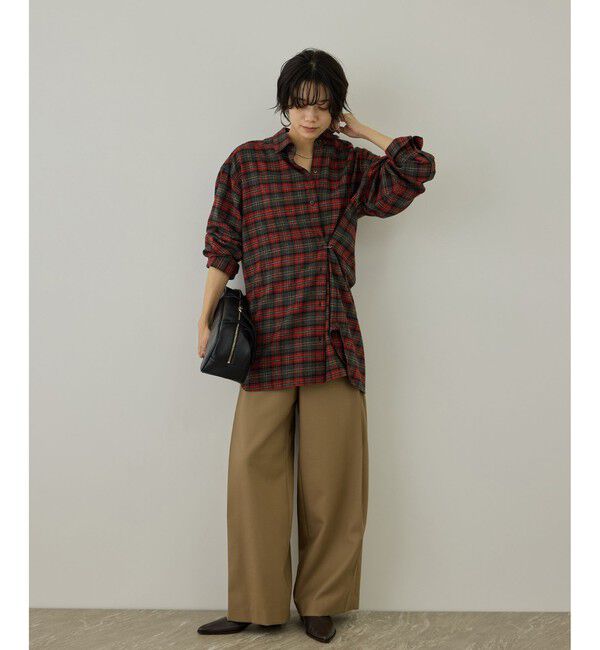 SALON adam et rope'「Shuttle Notes 2WAYチェックシャツ」|シャツ・ブラウス|