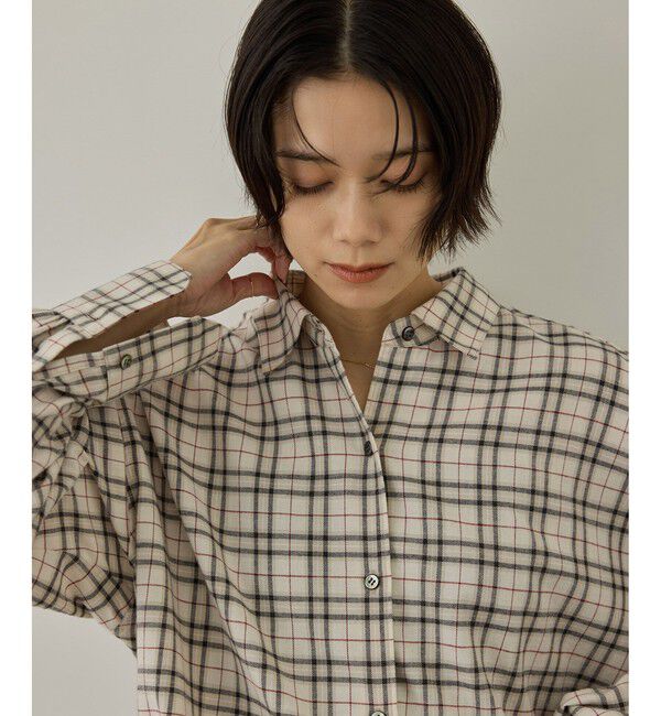 SALON adam et rope'「Shuttle Notes 2WAYチェックシャツ」|シャツ・ブラウス|