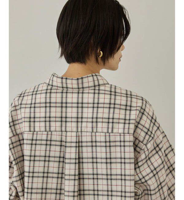 SALON adam et rope'「Shuttle Notes 2WAYチェックシャツ」|シャツ・ブラウス|