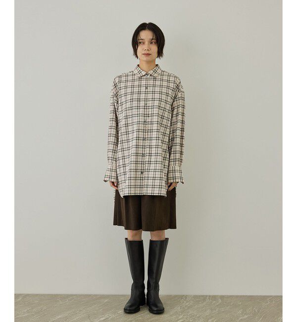 SALON adam et rope'「Shuttle Notes 2WAYチェックシャツ」|シャツ・ブラウス|