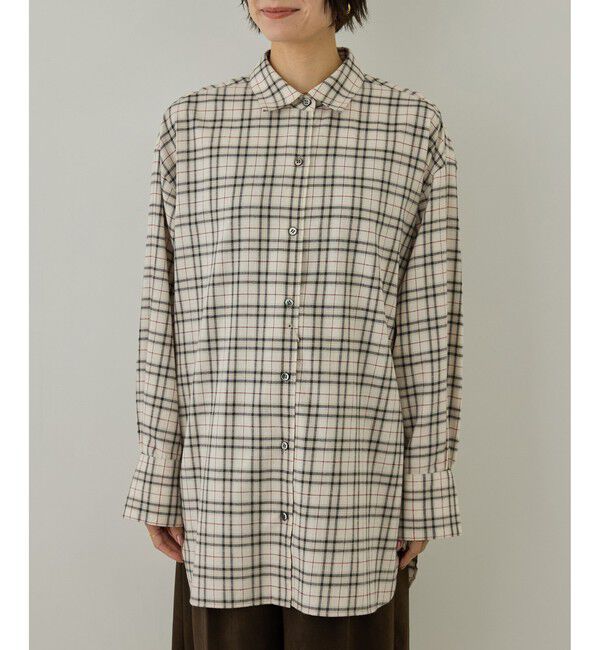 SALON adam et rope'「Shuttle Notes 2WAYチェックシャツ」|シャツ・ブラウス|