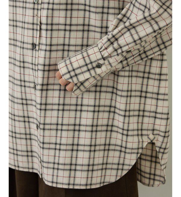 SALON adam et rope'「Shuttle Notes 2WAYチェックシャツ」|シャツ・ブラウス|