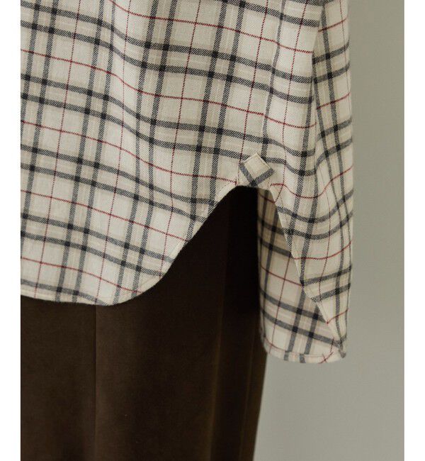SALON adam et rope'「Shuttle Notes 2WAYチェックシャツ」|シャツ・ブラウス|
