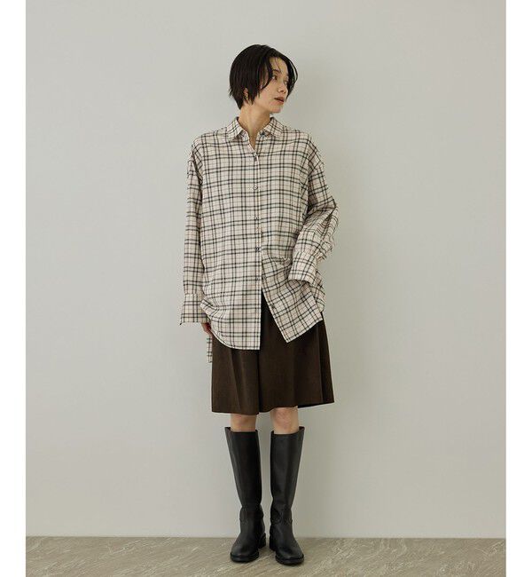 SALON adam et rope'「Shuttle Notes 2WAYチェックシャツ」|シャツ・ブラウス|