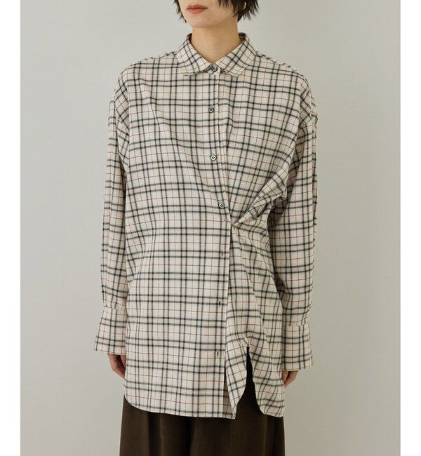 SALON adam et rope'「Shuttle Notes 2WAYチェックシャツ」|シャツ・ブラウス|