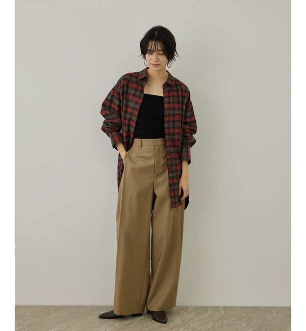 SALON adam et rope'「Shuttle Notes 2WAYチェックシャツ」|シャツ・ブラウス|