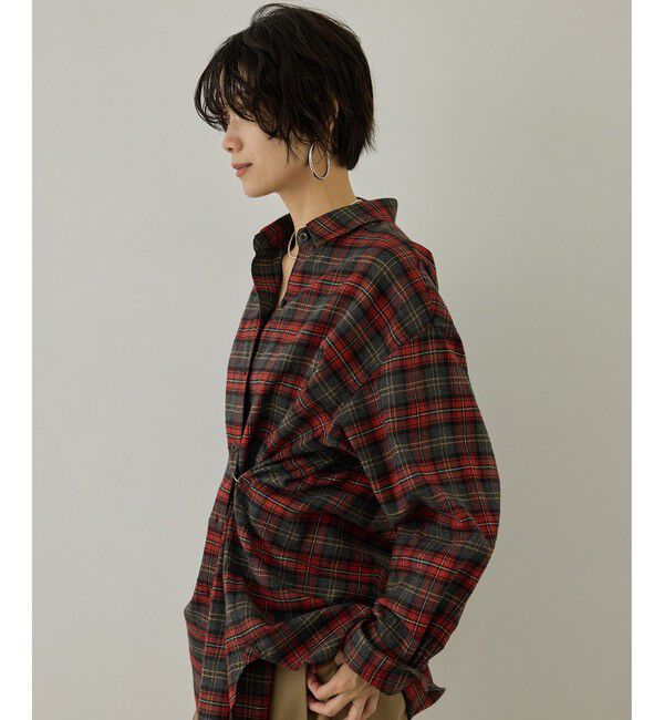 SALON adam et rope'「Shuttle Notes 2WAYチェックシャツ」|シャツ・ブラウス|